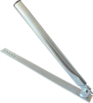 Anténní držák s naklápěním pod střešní tašku na trám, délka 40cm, průměr 32mm