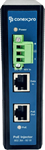 Conexpro Gigabitový PoE injektor na DIN lištu, vstup 12-48V DC, 802.3af/at/bt, 60W